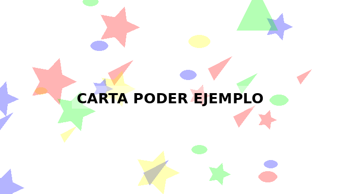 carta poder ejemplo
